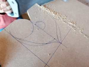 Projet d'un cadre en forme de coeur