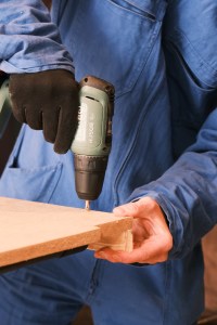 Utilisation d'une perceuse